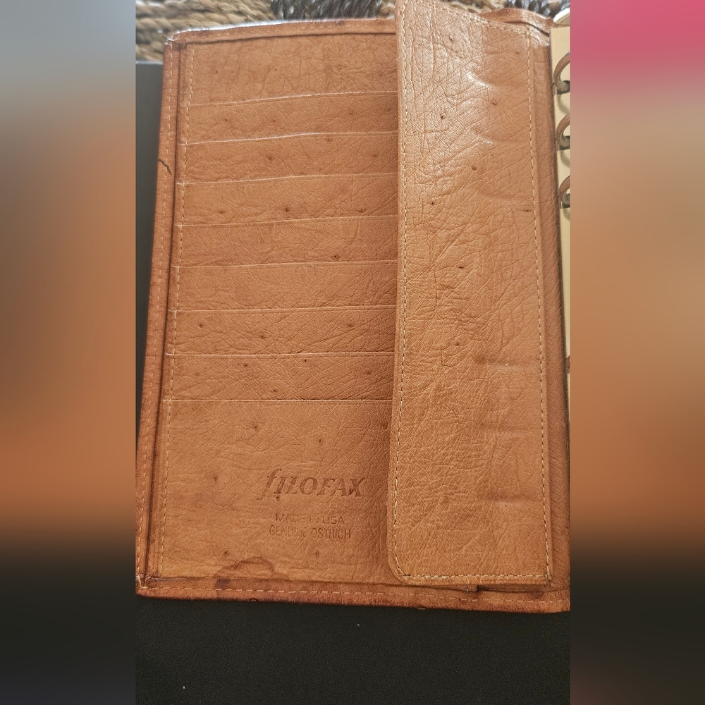 Filofax Buttercup Ostrich Planner *RARE* - Picture 5 of 12